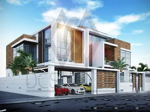 تشطيب اعمال الواجهات الخارجية